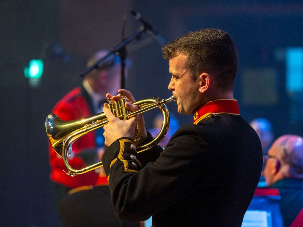 The Band of HM Royal Marines in Scotland at RCS