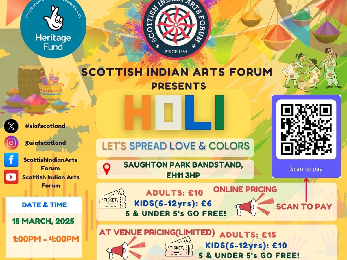 holi colour festival edinburgh