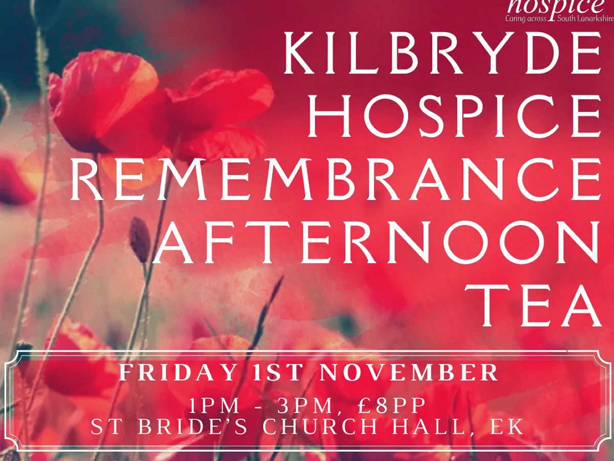 Kilbryde Hospice’s Remembrance Afternoon Tea