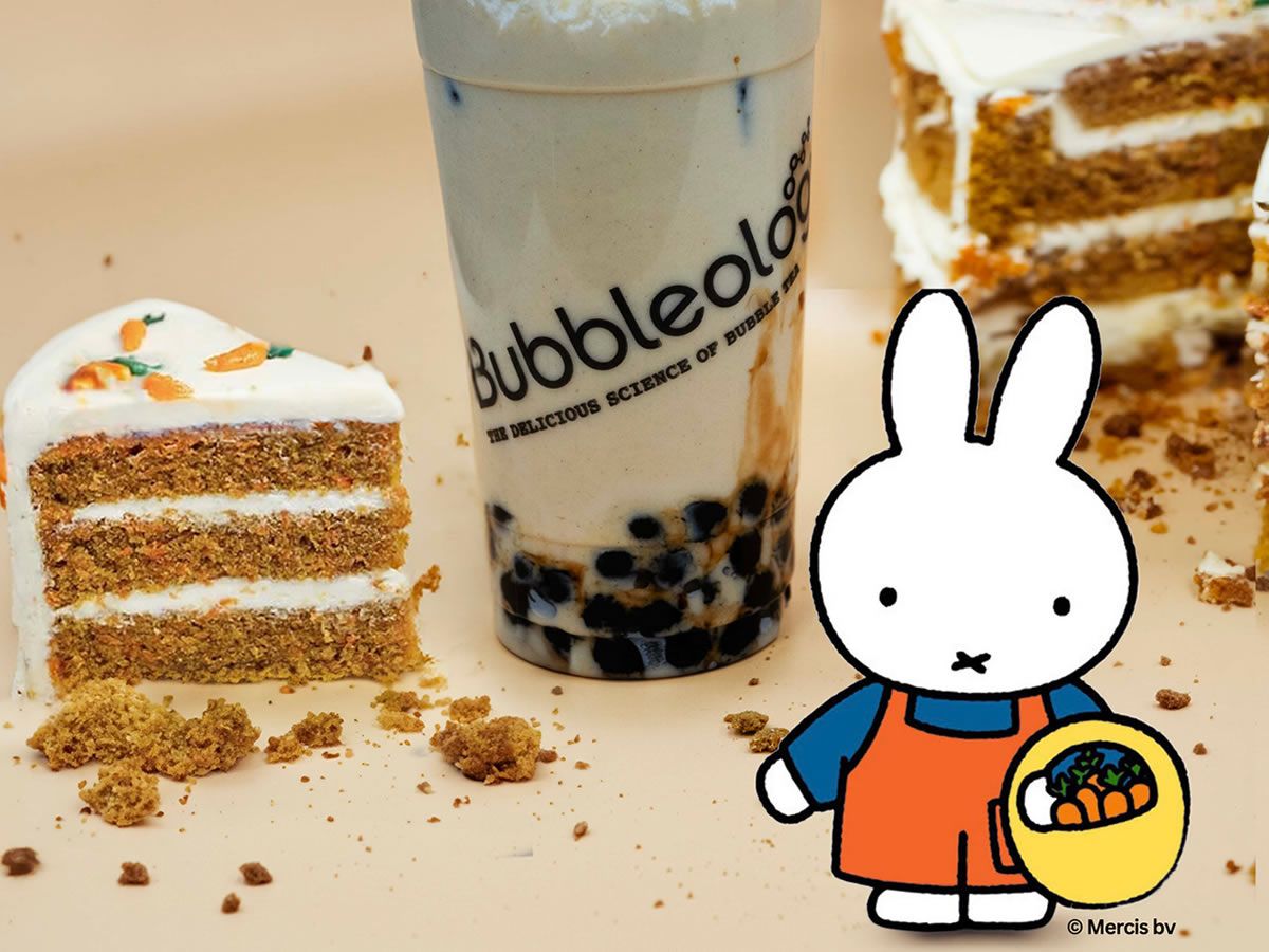 Miffy x Bubbleology carrot cake bubble tea comes to Edinburgh