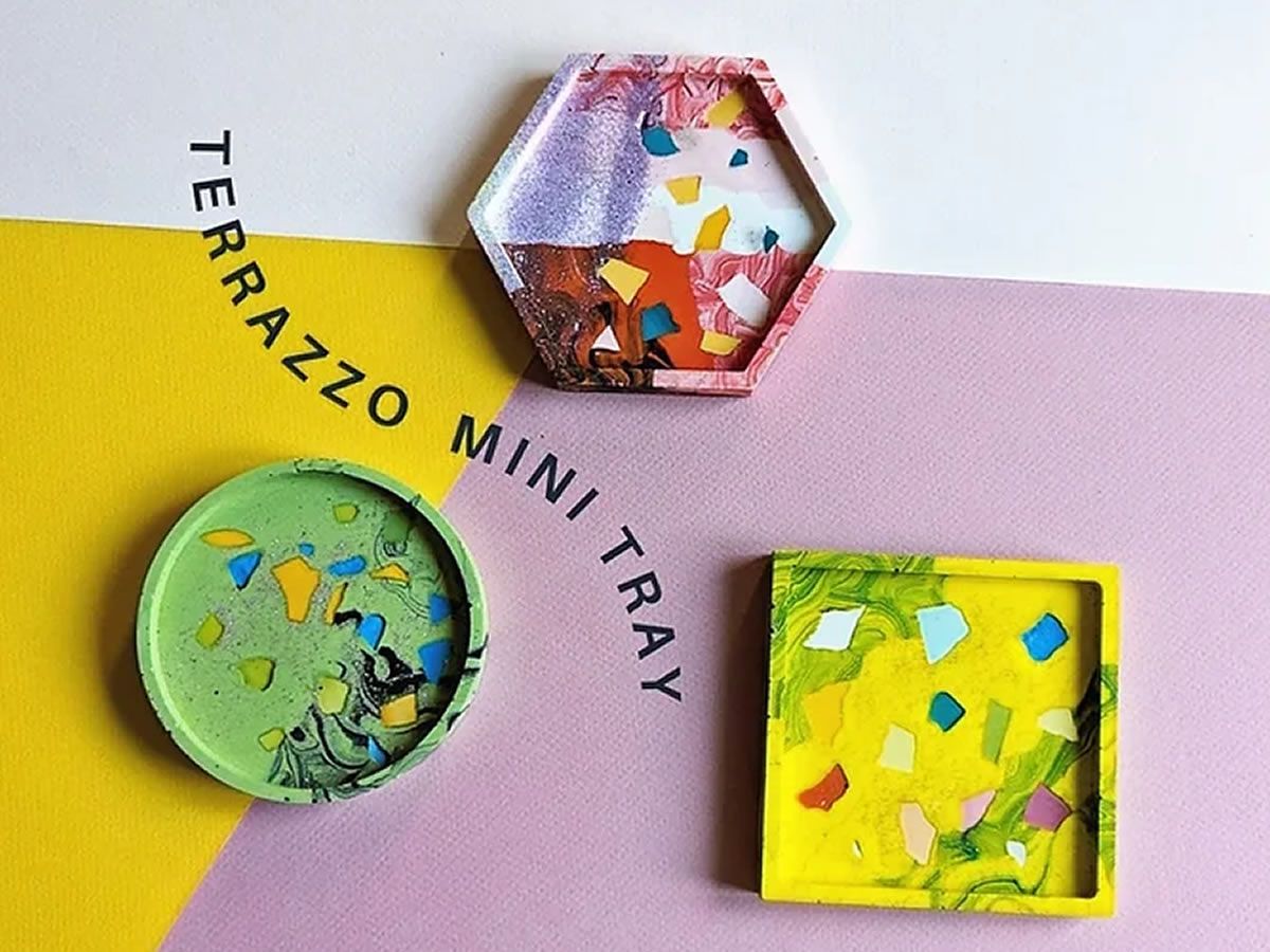 Terrazzo Mini Tray -  Eco-resin Craft Workshop