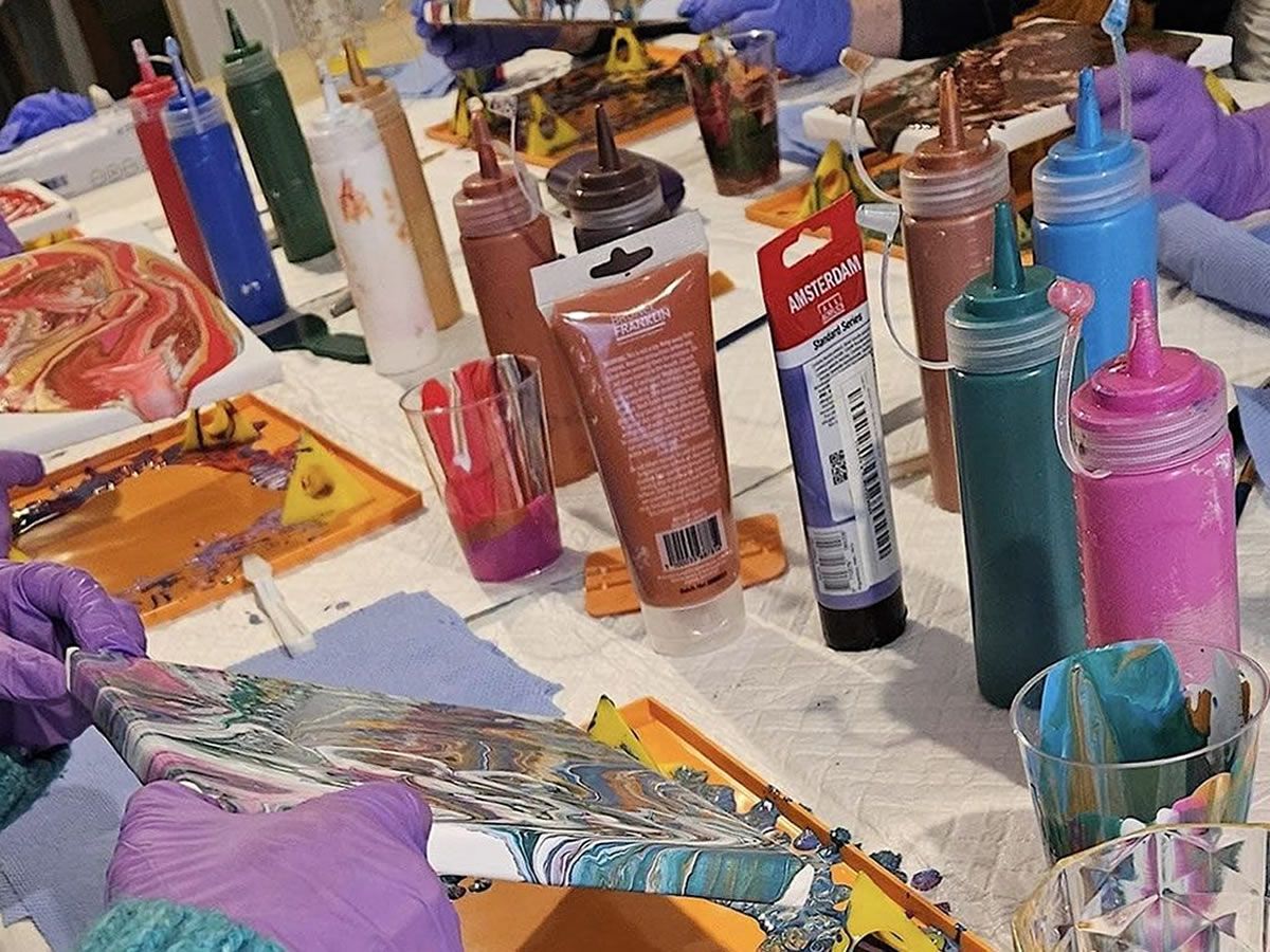 Family Friendly Mindful Art: Fluid Art for Mindfulness