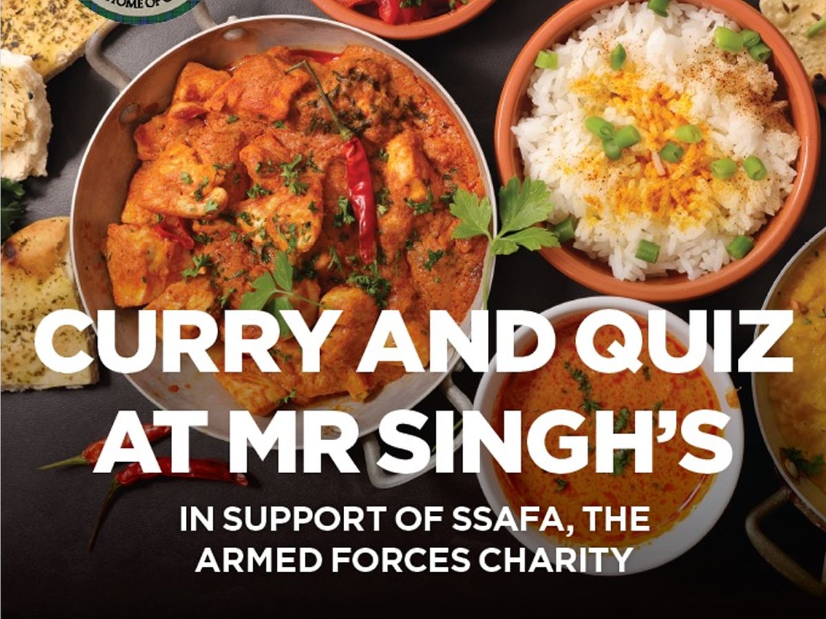 Quiz & Curry For SSAFA, The Armed Forces Charity