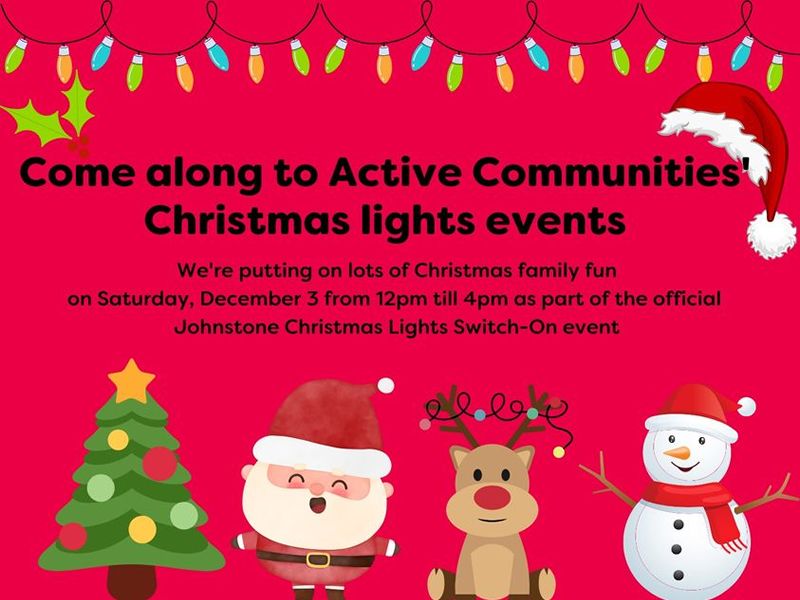Active Communities Johnstone Christmas Lights Switch On Events at