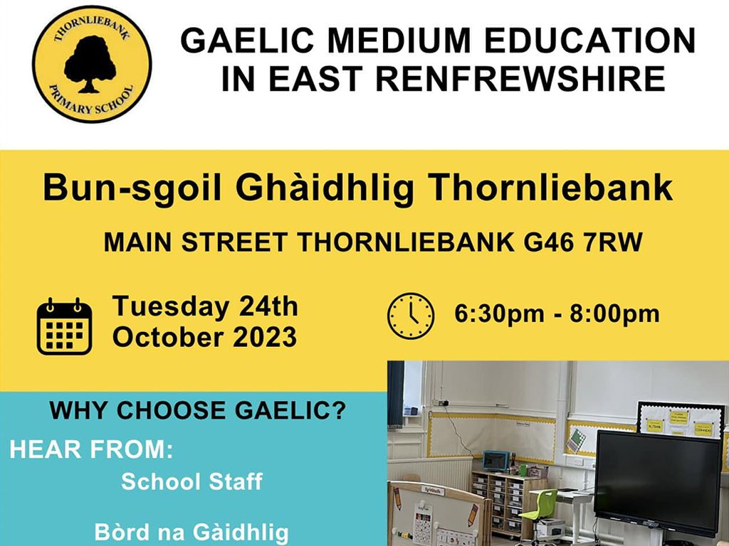 Gaelic Medium Education Open Evening