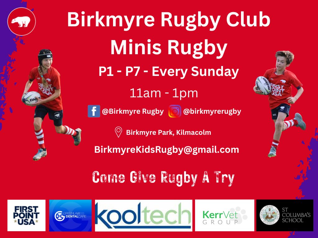 Kids Rugby Open Day at Birkmyre Rugby Club, Kilmacolm | What's On ...