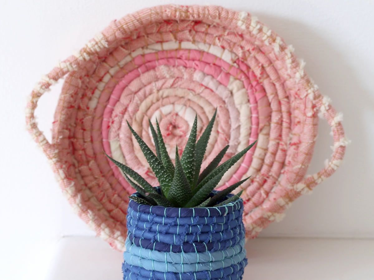 Upcycled Fabric Baskets Workshop