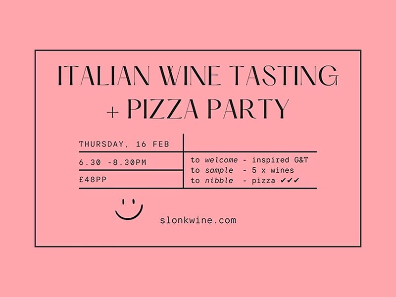 Ciao Italy: Italian Wine Tasting + Pizza Party