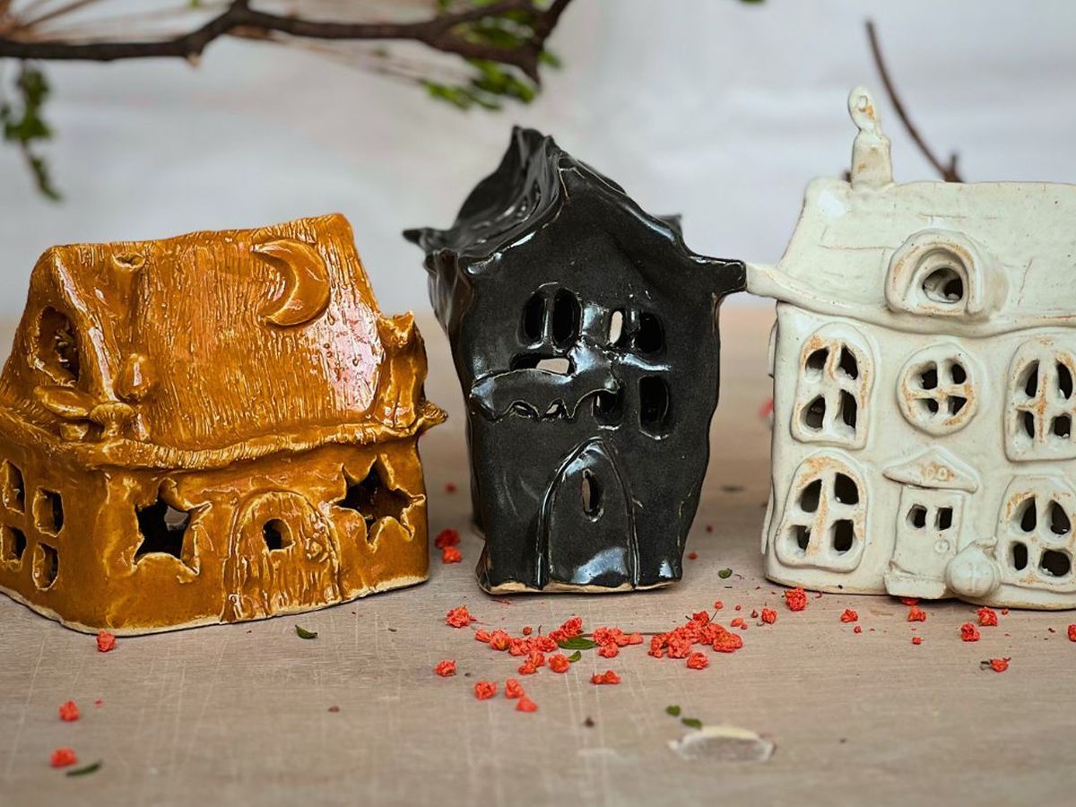 Halloween Workshops: Hand-Building Haunted House Lanterns (BYOB)