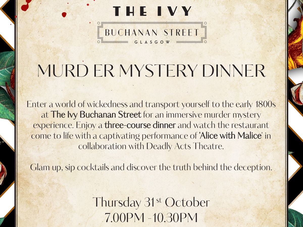 Murder Mystery Dinner at The Ivy