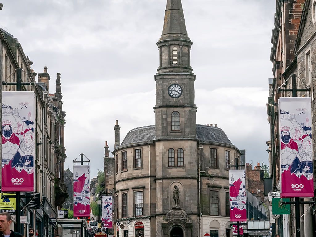 BID Brightens Up City Centre with Planters and Stirling 900 Mural Banners