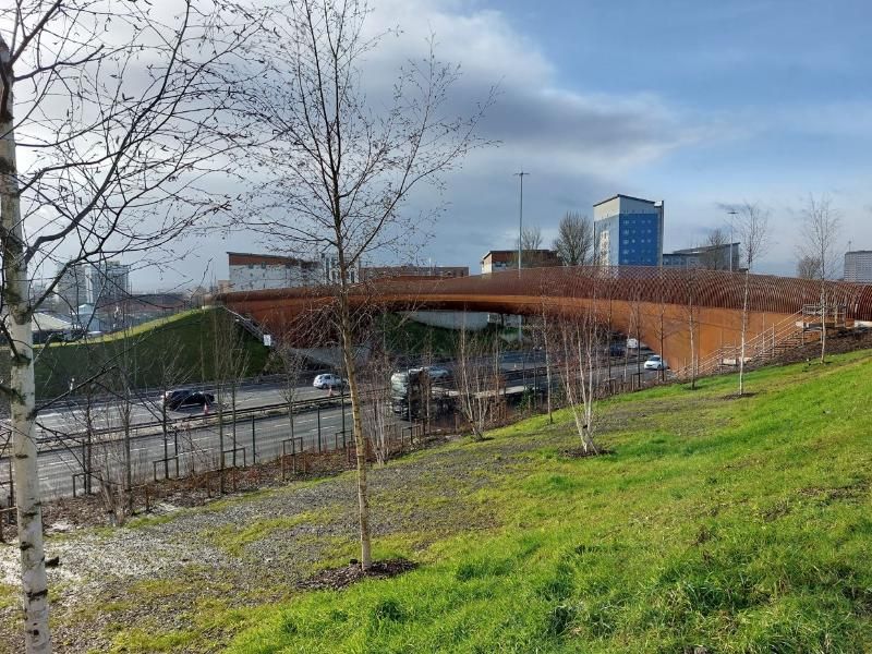 Landmark Sighthill Bridge over the M8 soon to open to the public