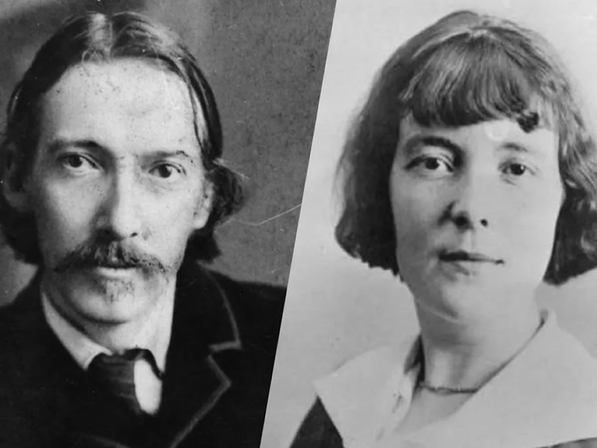 Robert Louis Stevenson and Katherine Mansfield in Menton