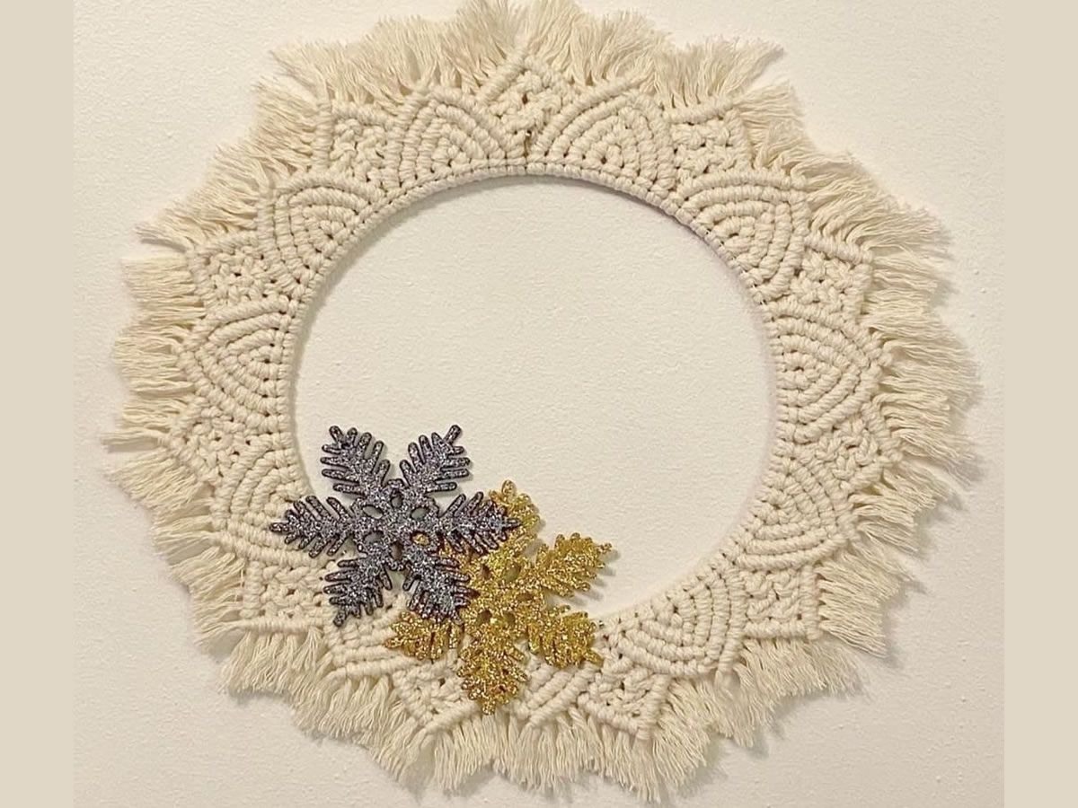 Festive Macrame Workshop - Christmas Wreath Making