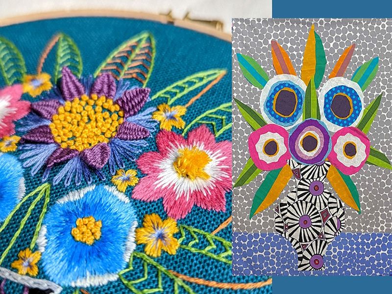 Kaffe Fassett Inspired Embroidery Workshop