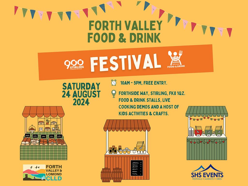 Forth Valley Food & Drink Festival Confirmed for August 24th