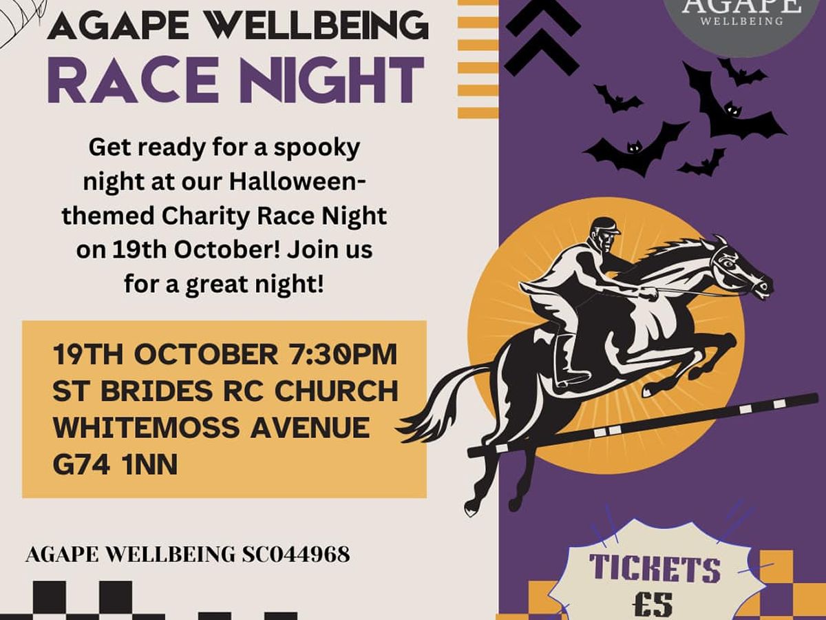 Agape Wellbeing’s Halloween Race Night