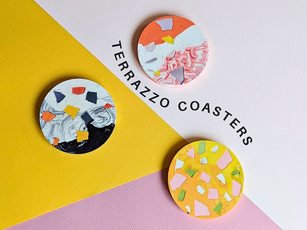 Eco-Resin Coasters - Terrazzo Craft Workshop