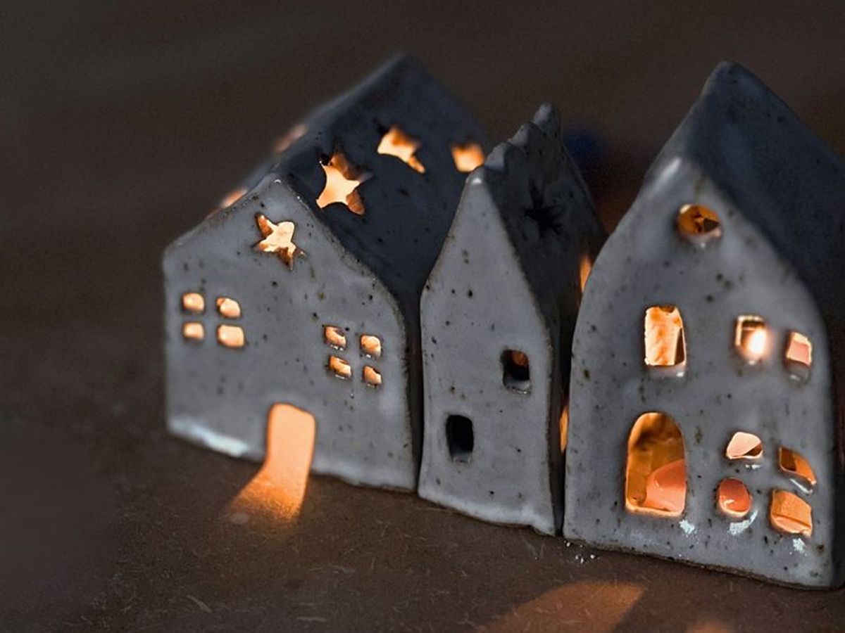 Craft & Sip Festive Workshop: Build Your Own Tiny Village Houses