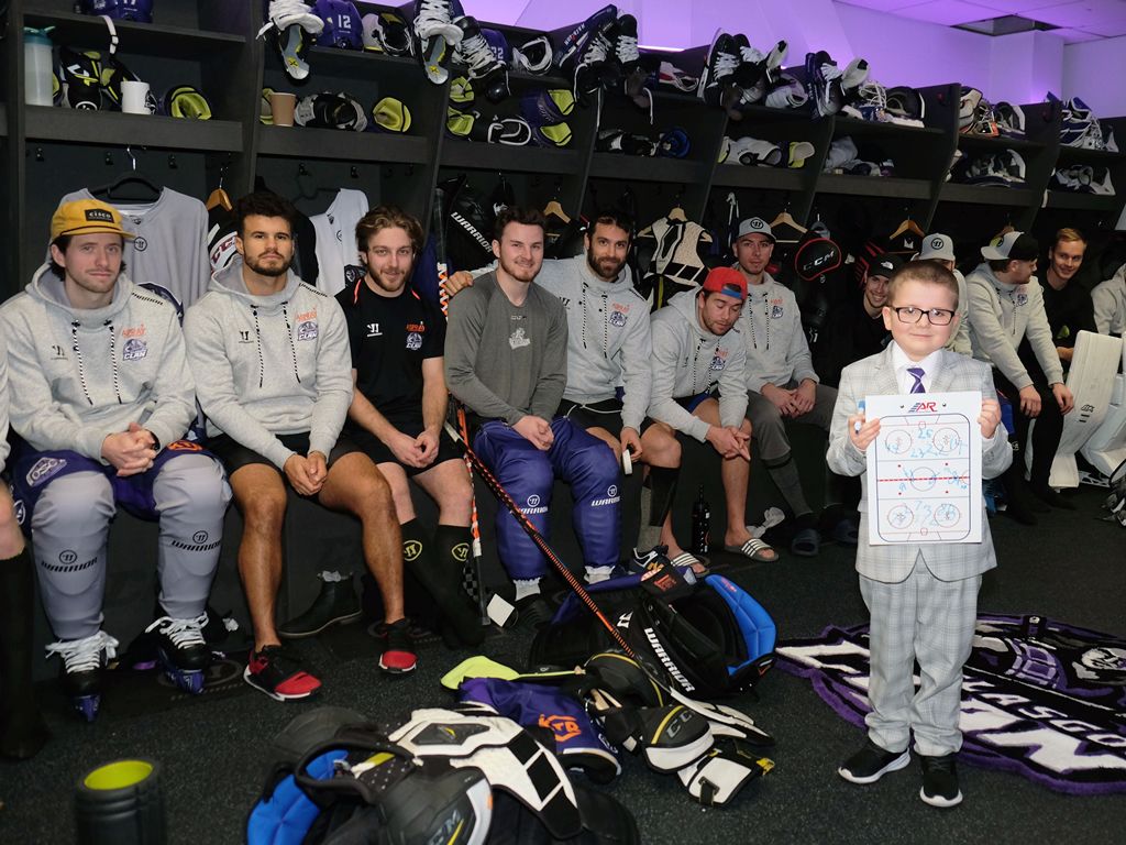 Youngster becomes Clan ice hockey coach for a day