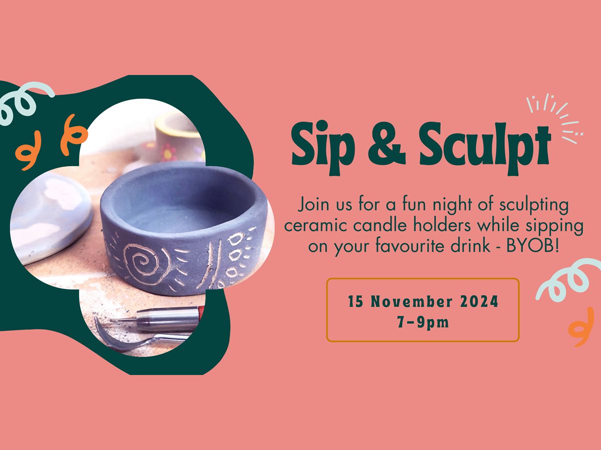 Sip & Sculpt: Ceramic Candle Holder Making