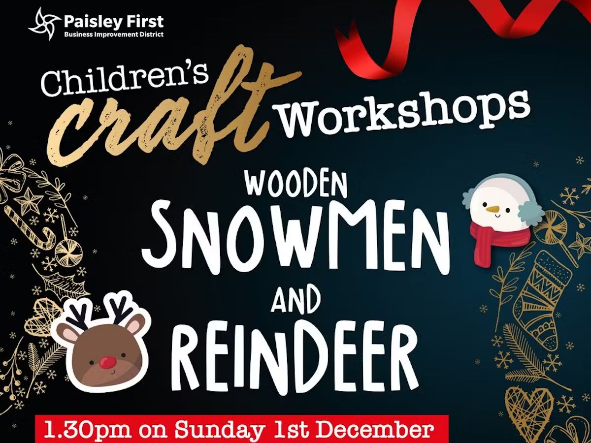 Children’s Craft Workshops: Wooden Snowmen and Reindeer Workshop