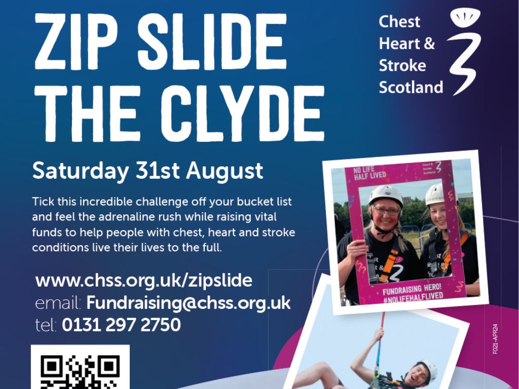 Chest Heart & Stroke Scotland: Zip Slide the Clyde