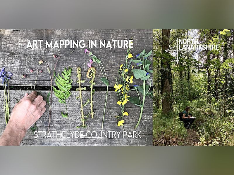 Art Mapping in Nature - Art Explorers at Strathclyde Country Park