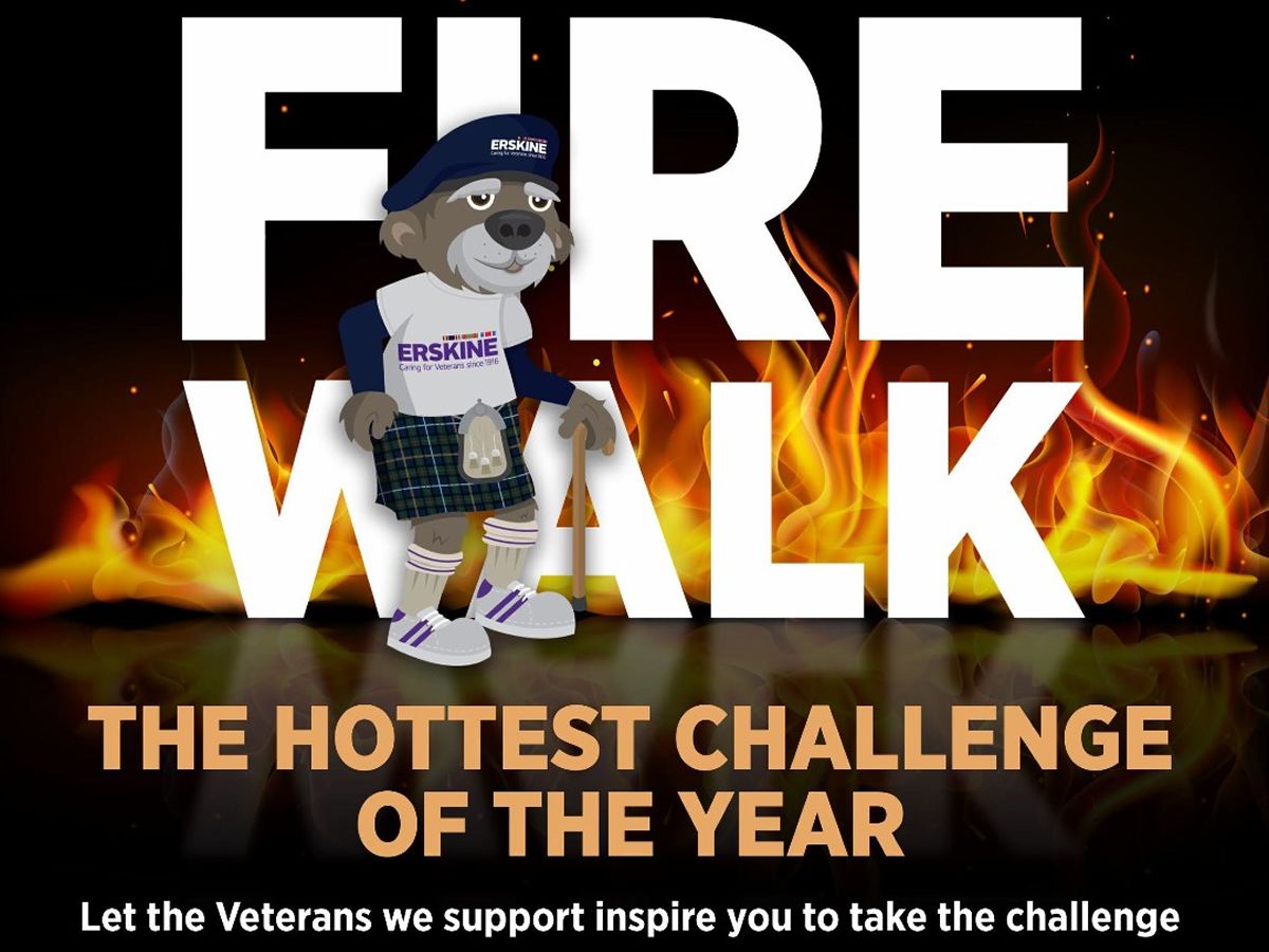 Erskine Veterans Charity Firewalk