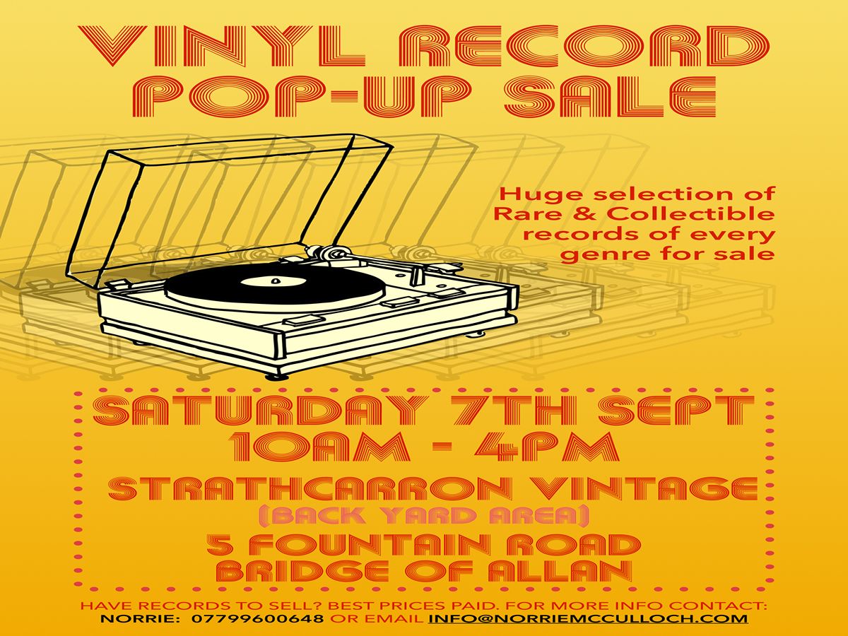 Vinyl Record Pop-Up Sale