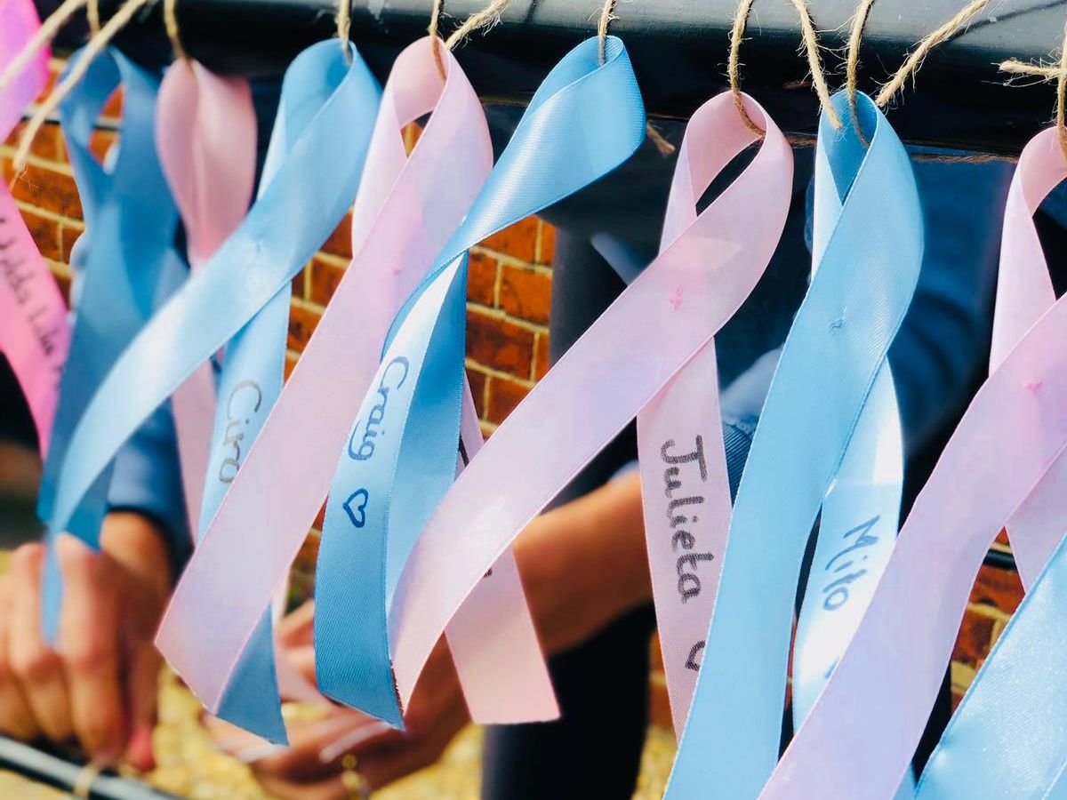 Biggest number of Sands Ribbon Displays ever for Baby Loss Awareness Week