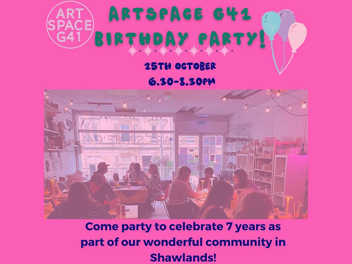 Art Space Birthday Party and Pottery Painting