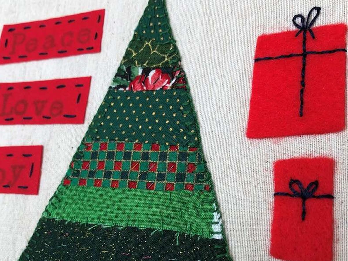 Christmas Themed Boro Inspired Slow Stitch Workshop