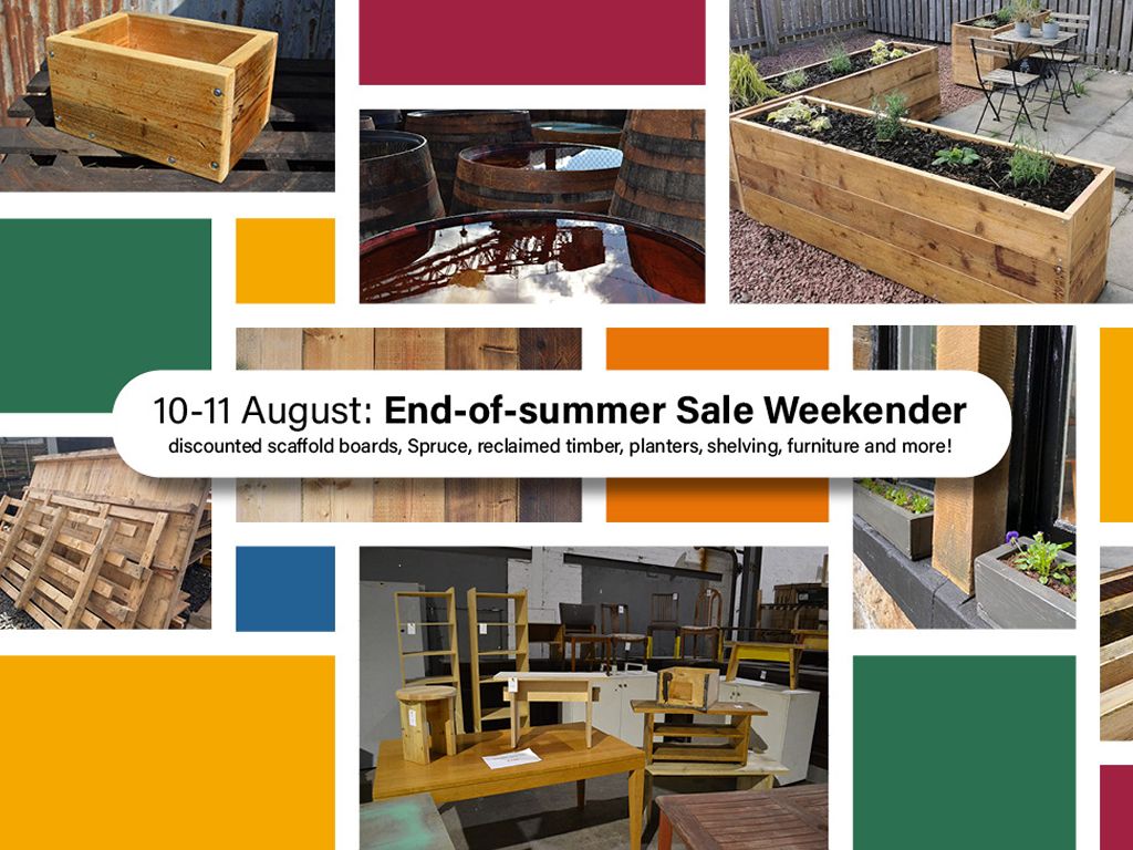 Glasgow Wood End Of Summer Timber & Furniture Sale Weekender!