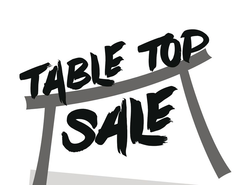 Table Top Sale