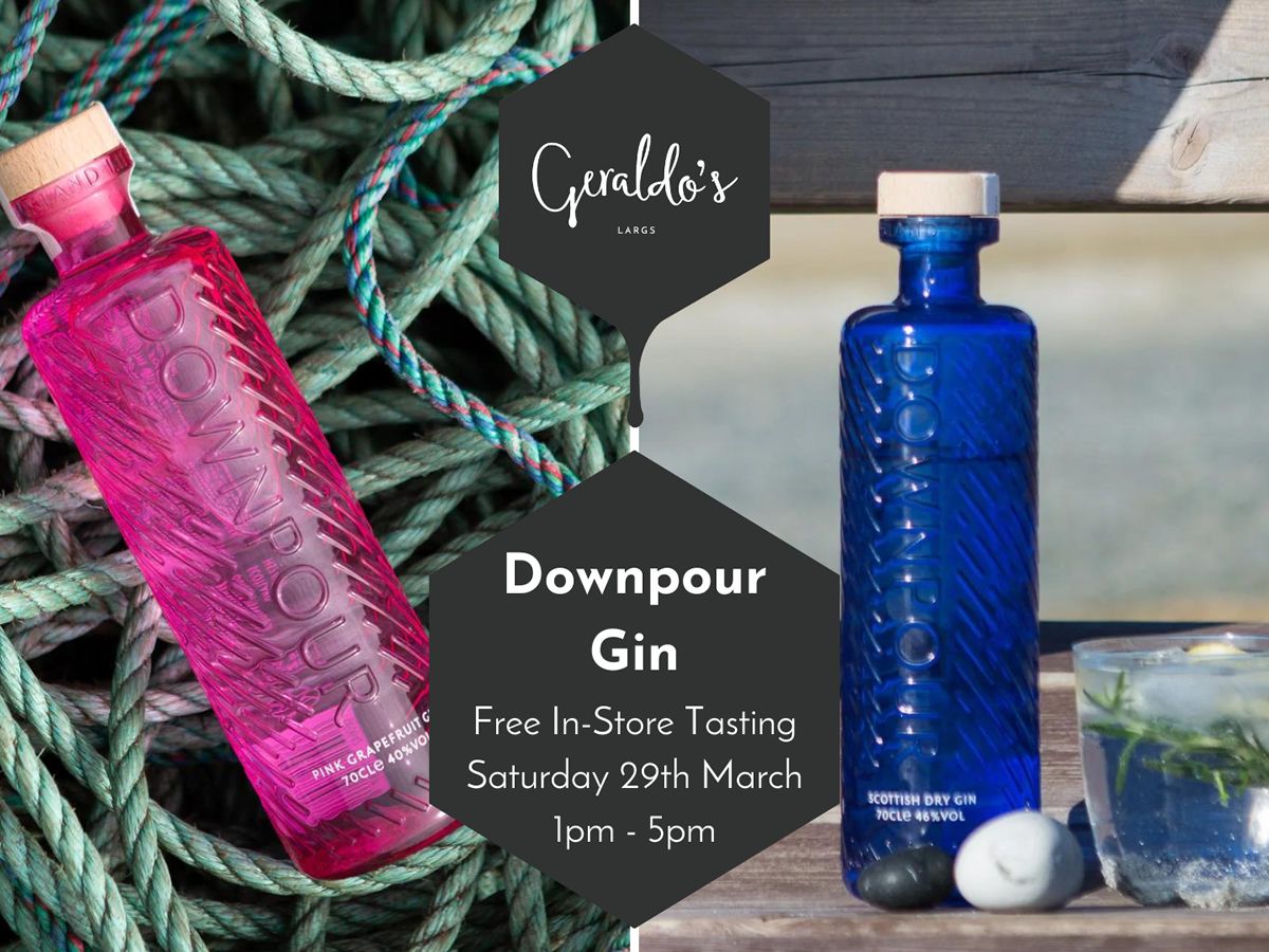 FREE Downpour Gin In-Store Tasting