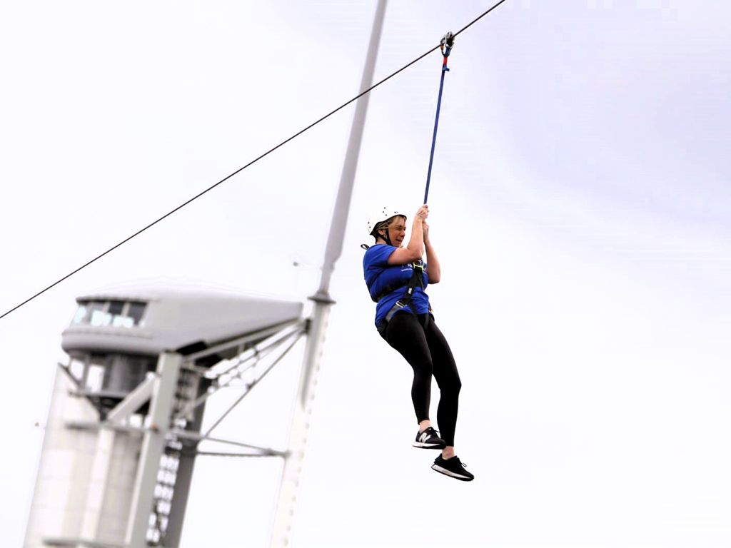Zip Slide the Clyde in aid of Scottish Huntington’s Association