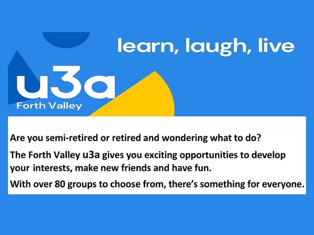 Forth Valley u3a Annual Enrolment Day