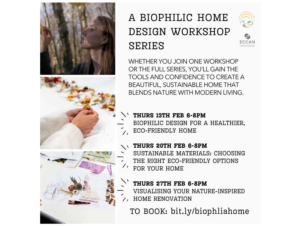 Biophilic Design for an Eco-friendly home workshop series