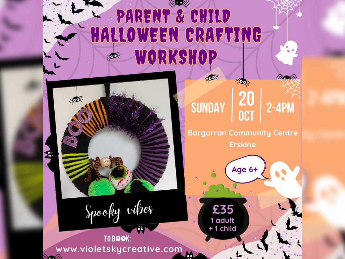 Parent and Child Halloween Crafting Workshop