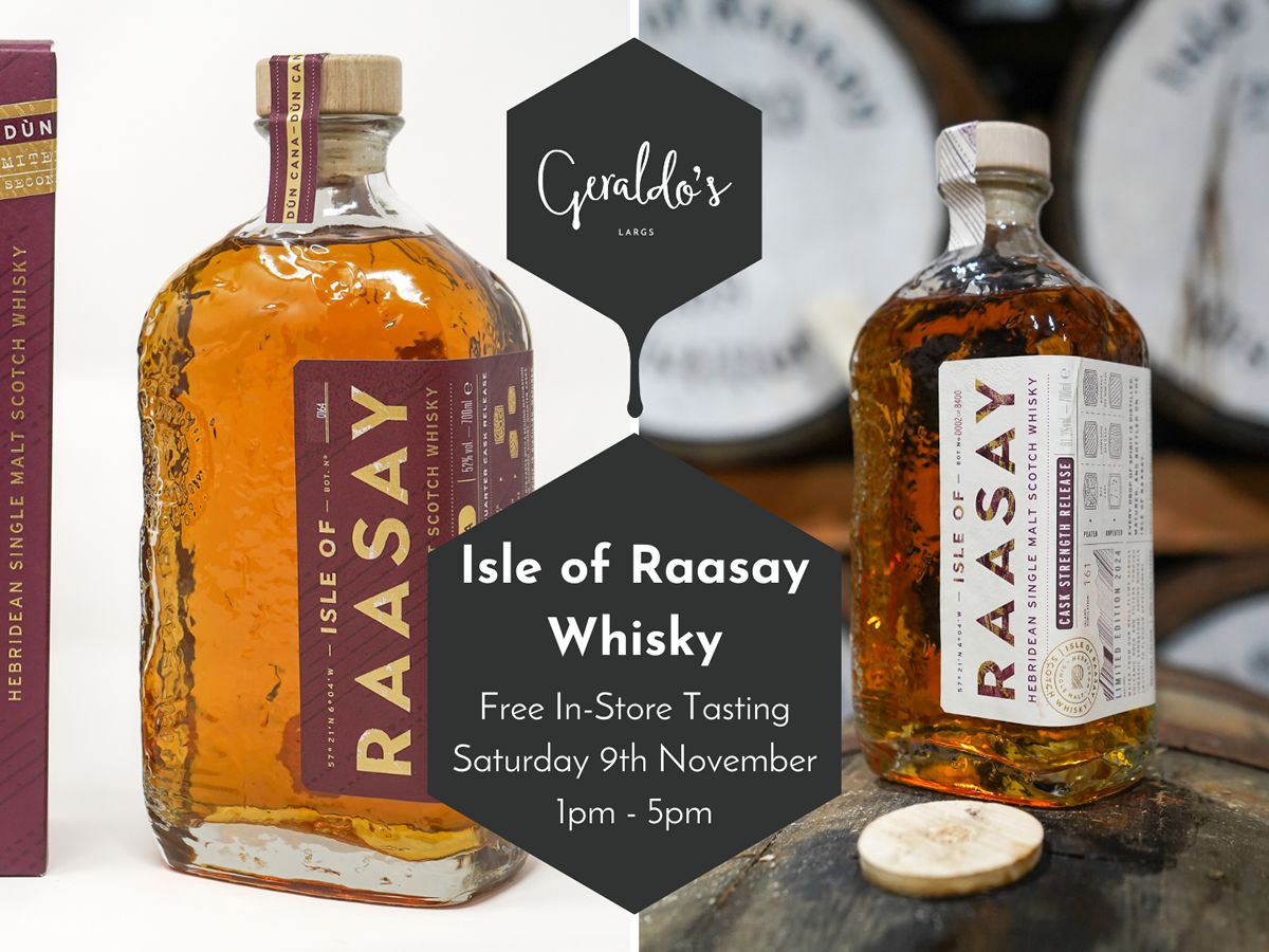 FREE Isle of Raasay Whisky In-Store Tasting