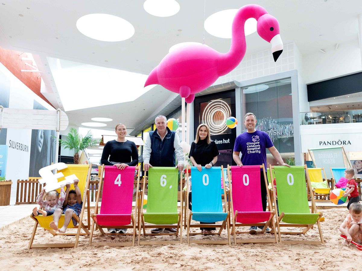 Flamingo beach at Silverburn ruffles up thousands for charity