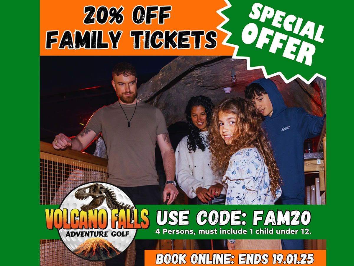 Beat the January Blues with Family Tickets Offer at Volcano Falls in Edinburgh