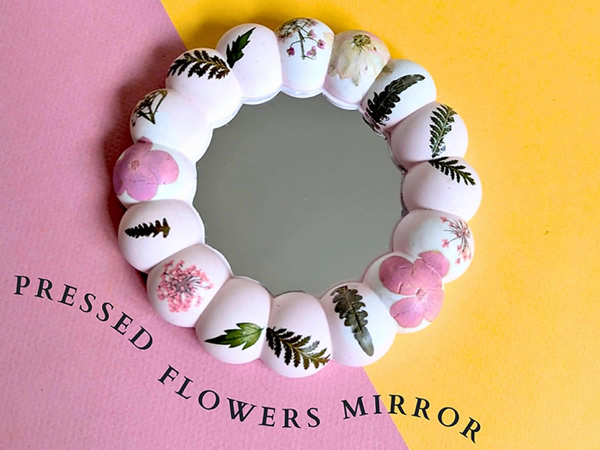 Pressed Flowers Mirror - Eco-Resin Craft Workshop