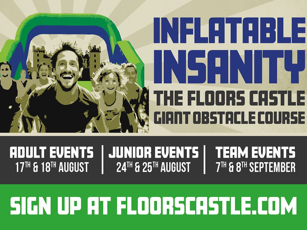 Borders stately home Floors Castle supports Cash For Kids with launch of Inflatable Insanity