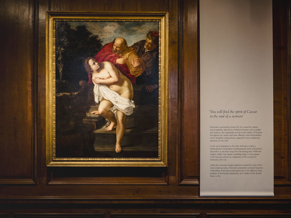 Rediscovered Artemisia Gentileschi painting goes on display in Scotland for the first time