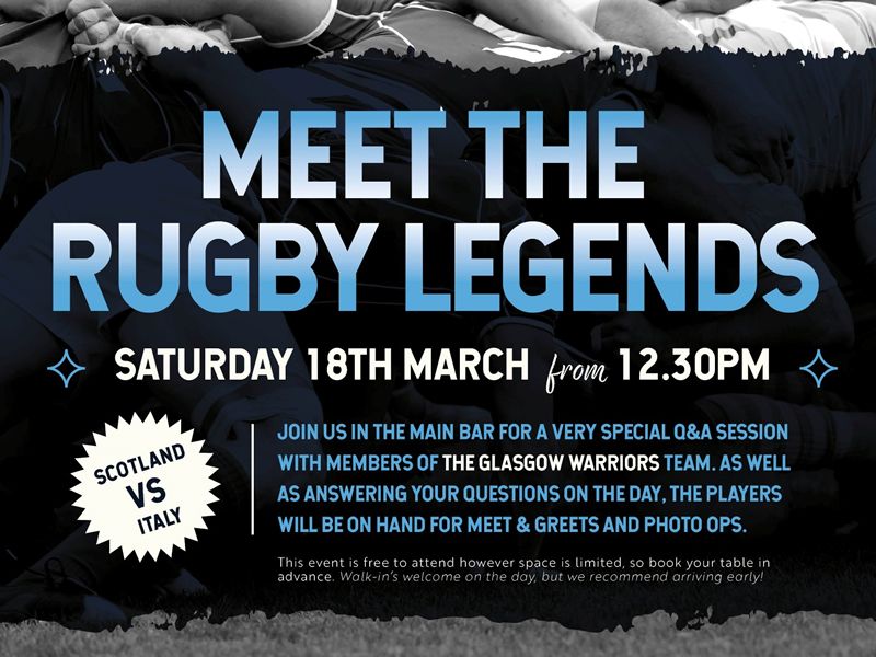 Meet the Rugby Legends: Glasgow Warriors Q&A