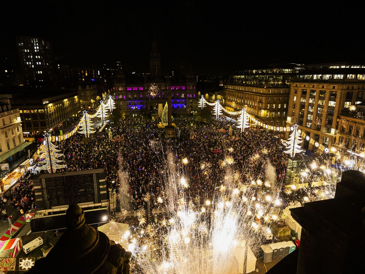 Christmas lights switch on kickstarts festive celebrations in Glasgow