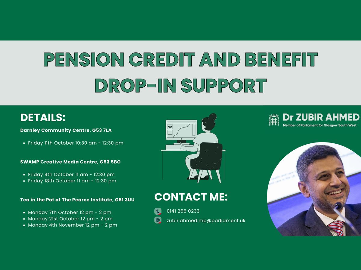 Pension Credit and Benefit Drop-In Support