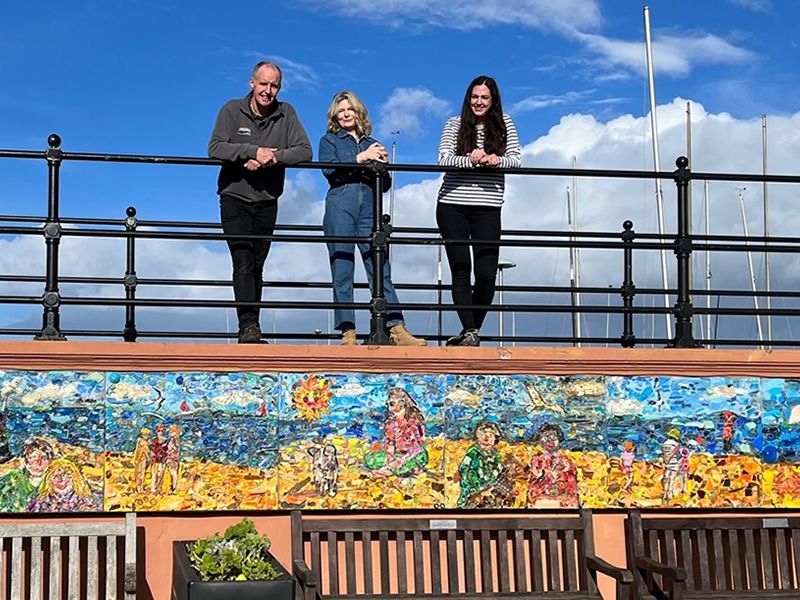 Biggest marine plastic mural in the UK enjoys warm reception